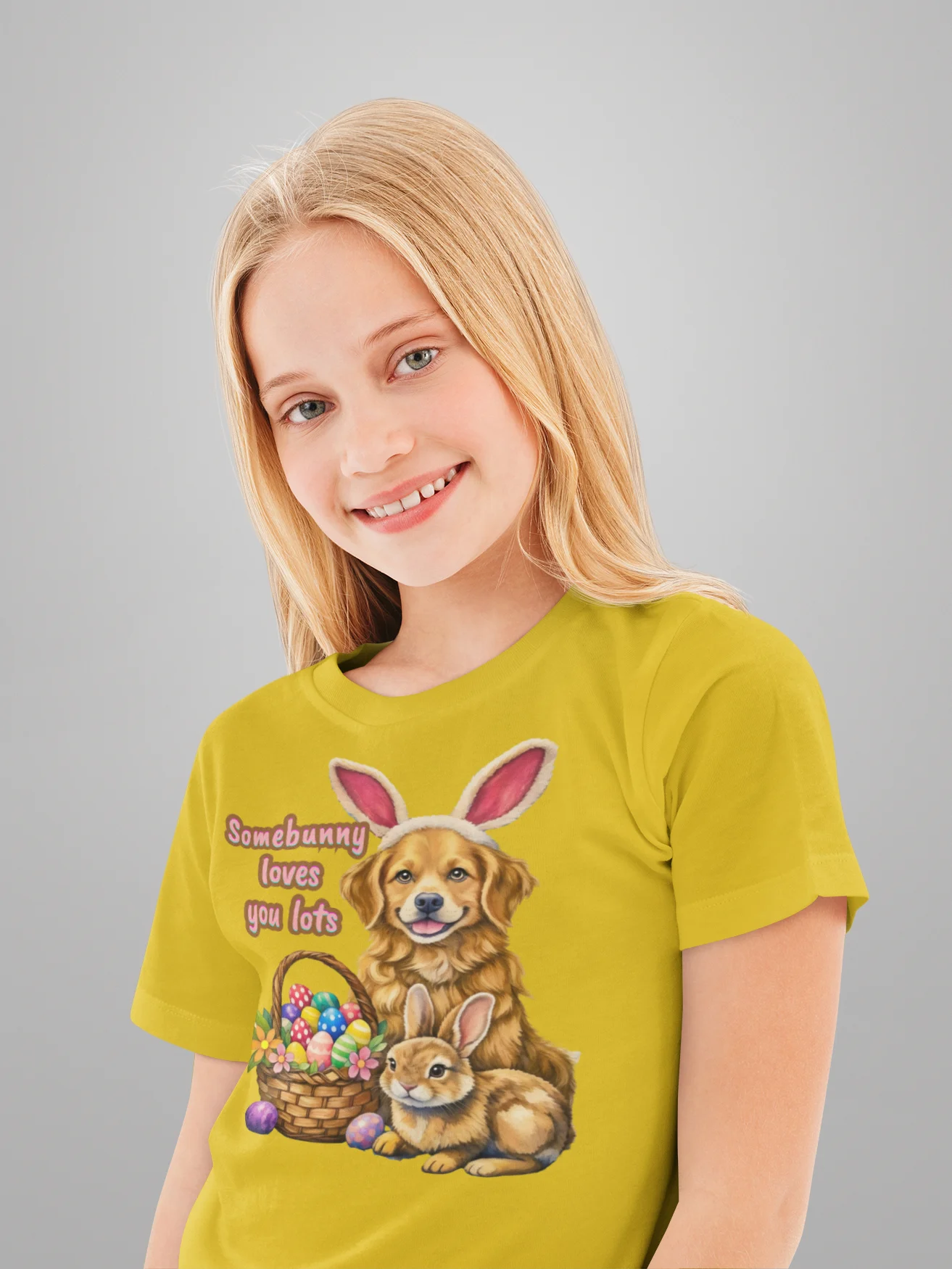 Somebunny Loves You Lots Kids Easter Shirt product image (11)