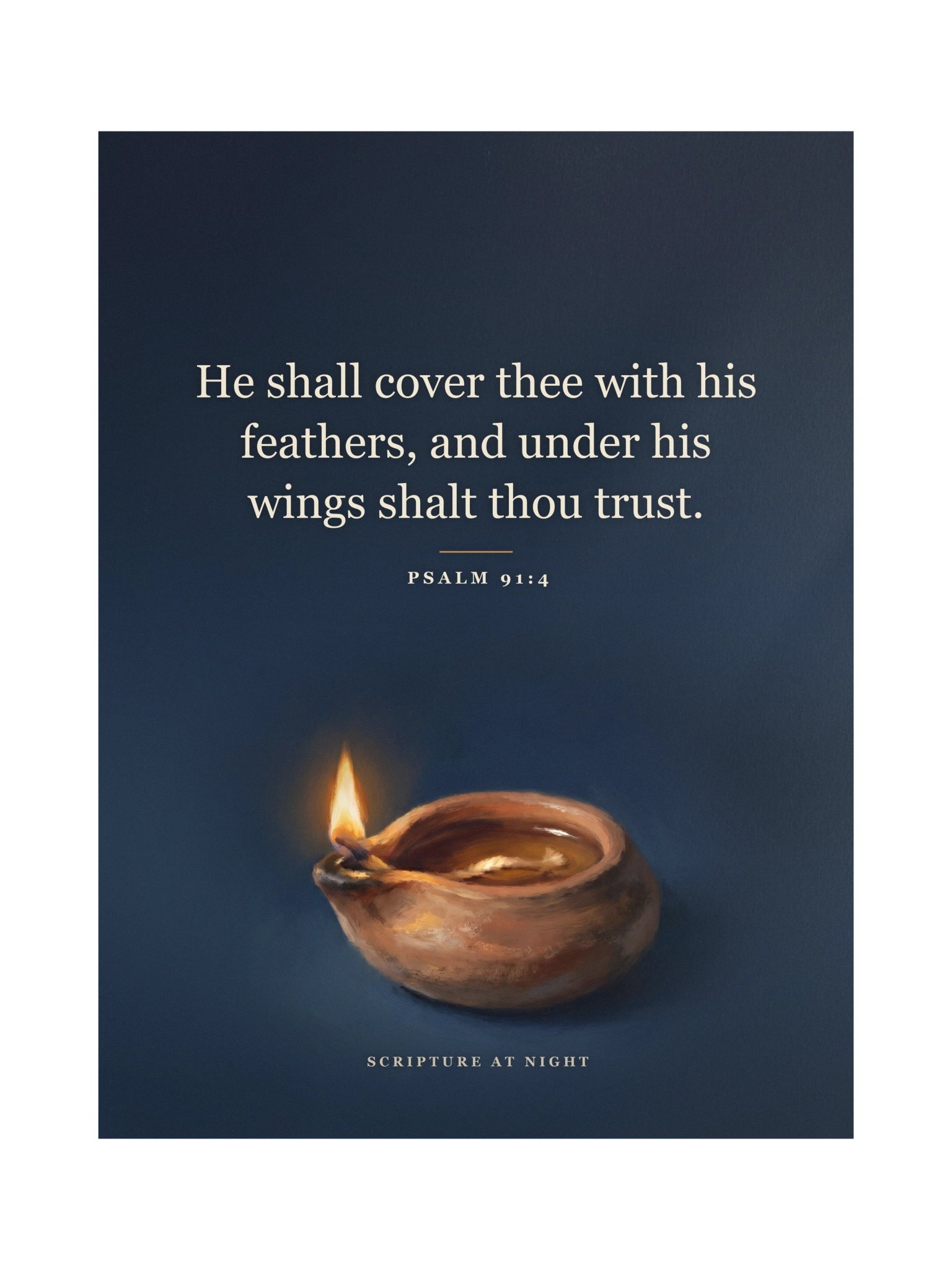 Under His Wings Poster — Psalm 91:4 product image (1)