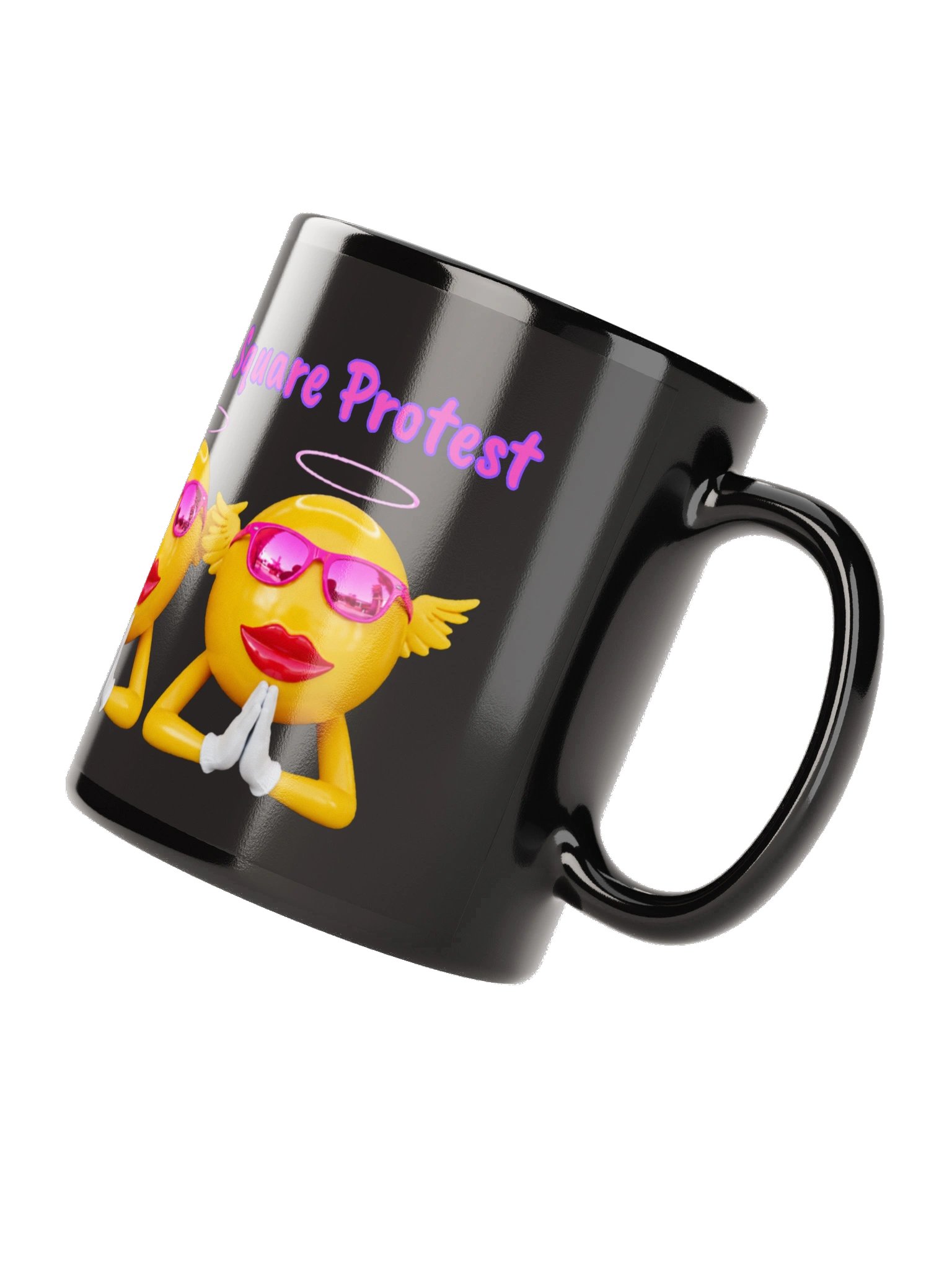 Emoji gIirs - It’s Time for Change Black Mug product image (8)