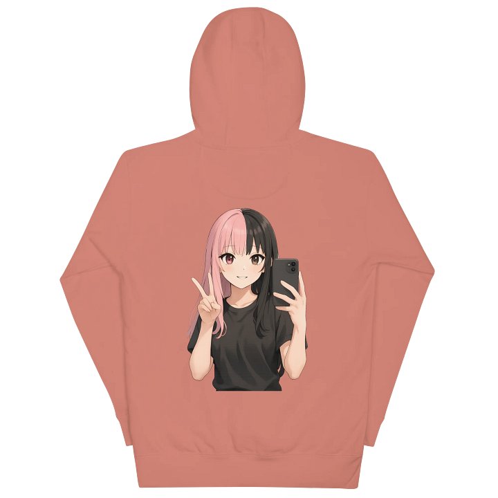 kawaii selfie hoodie (pink) product image (2)
