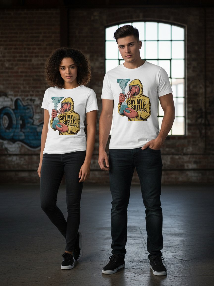 Say My Shell T-Shirt | Funny Science Lobster Graphic Tee product image (4)