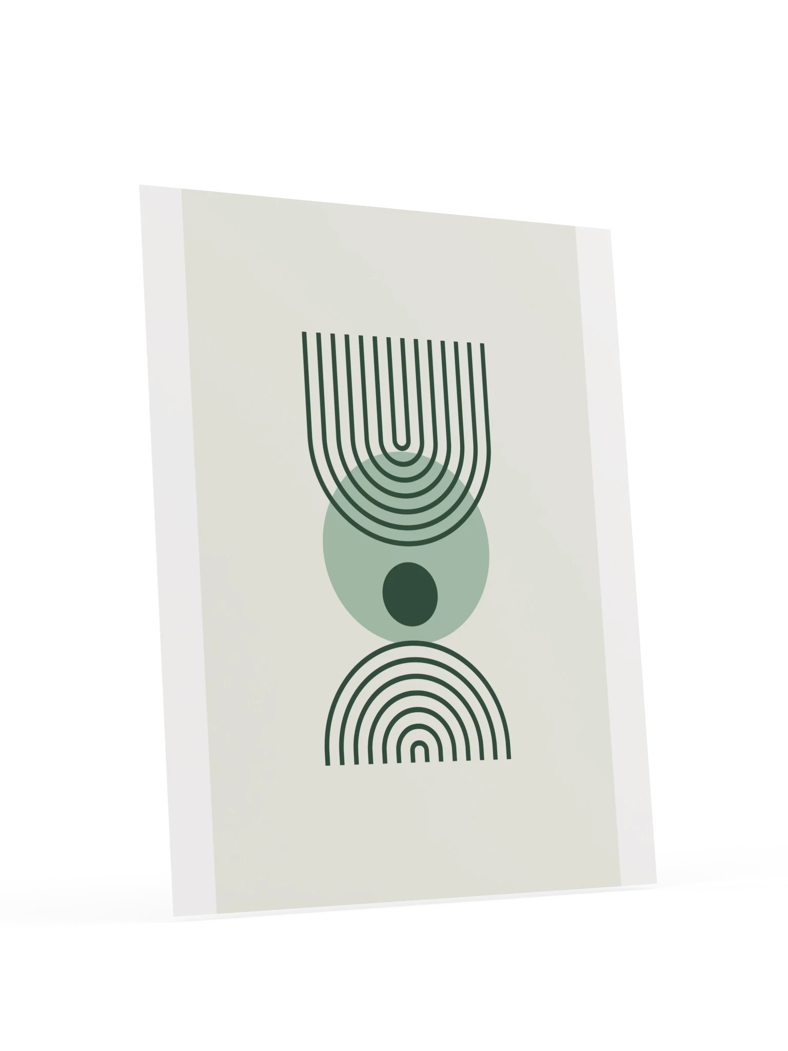 Green Line Arch Print | Boho Bathroom Wall Art product image (6)