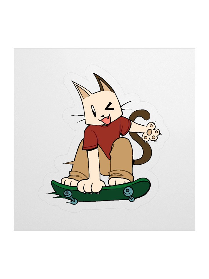 Skatie D. Cat sticker product image (1)