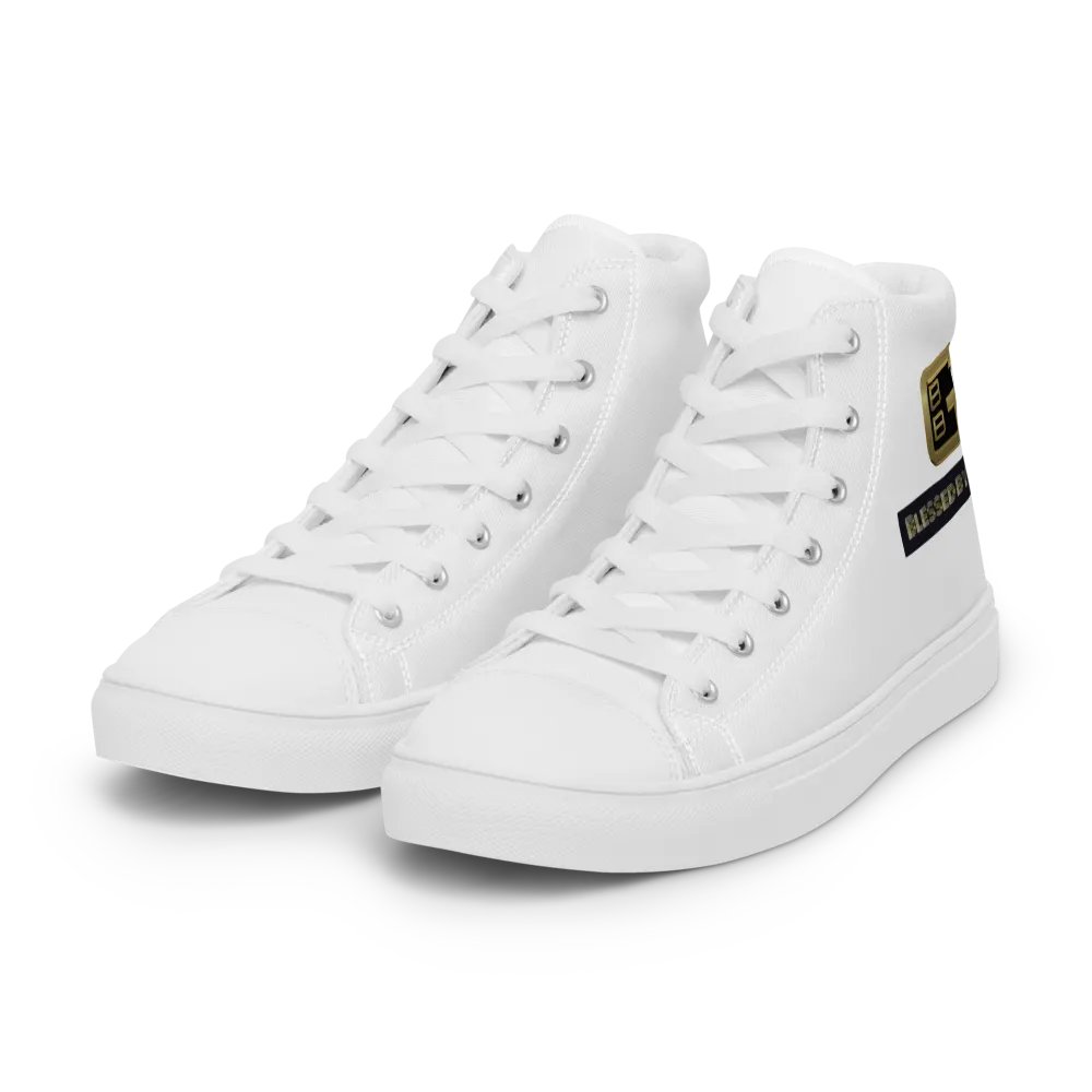 Blessed by God White High Tops V2 product image (4)