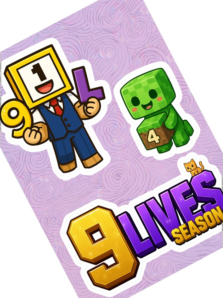 9LS4 RUprime Sticker Sheet product image (2)