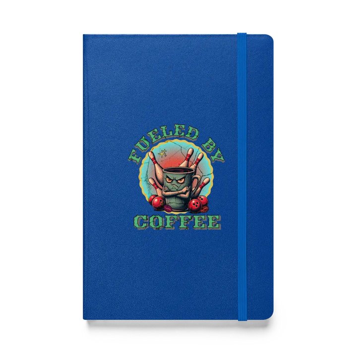 Fueled By Coffee Bowling Mug Hardcover Notebook product image (1)