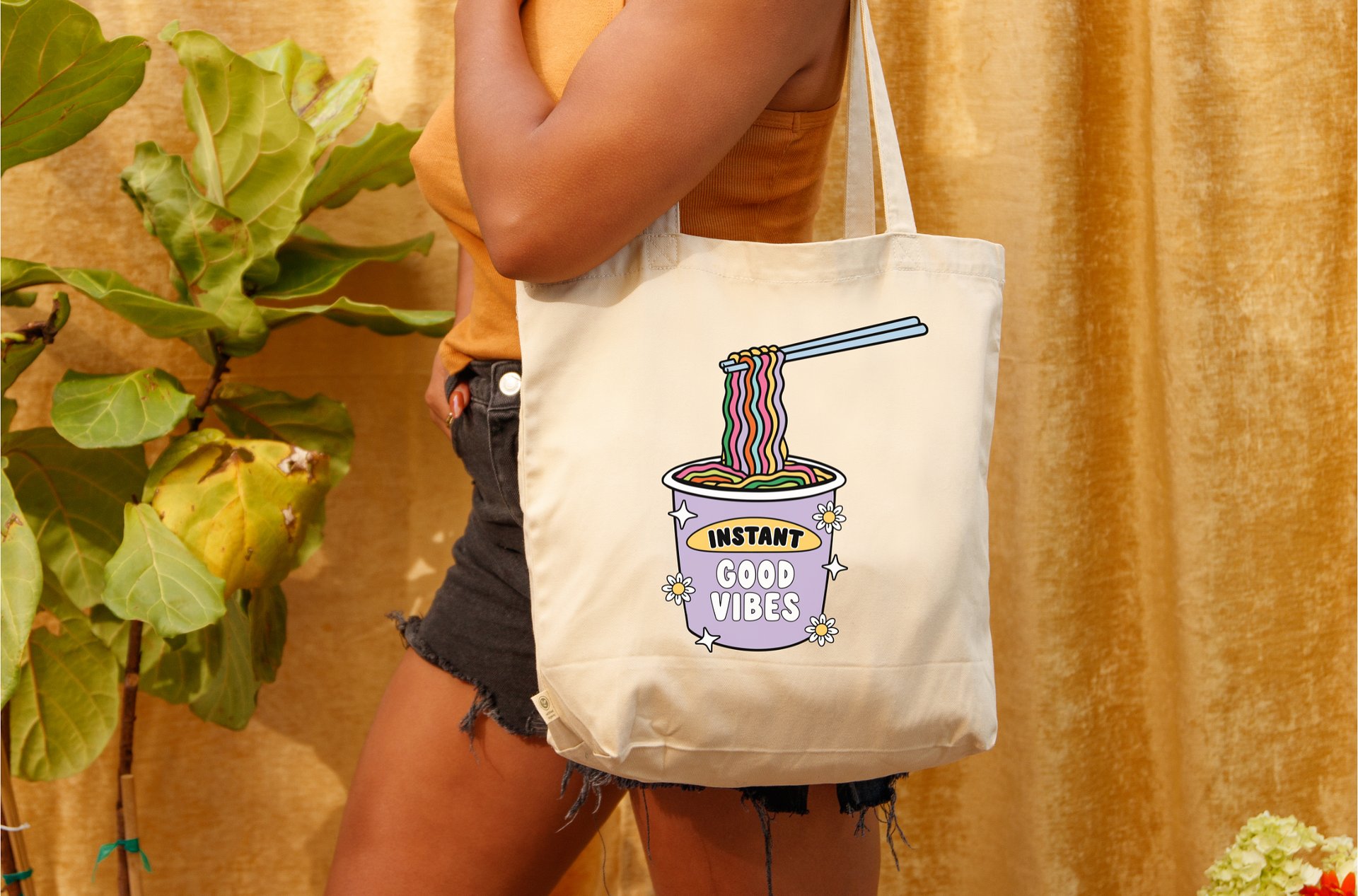 Instant Good Vibes Tote Bag product image (2)