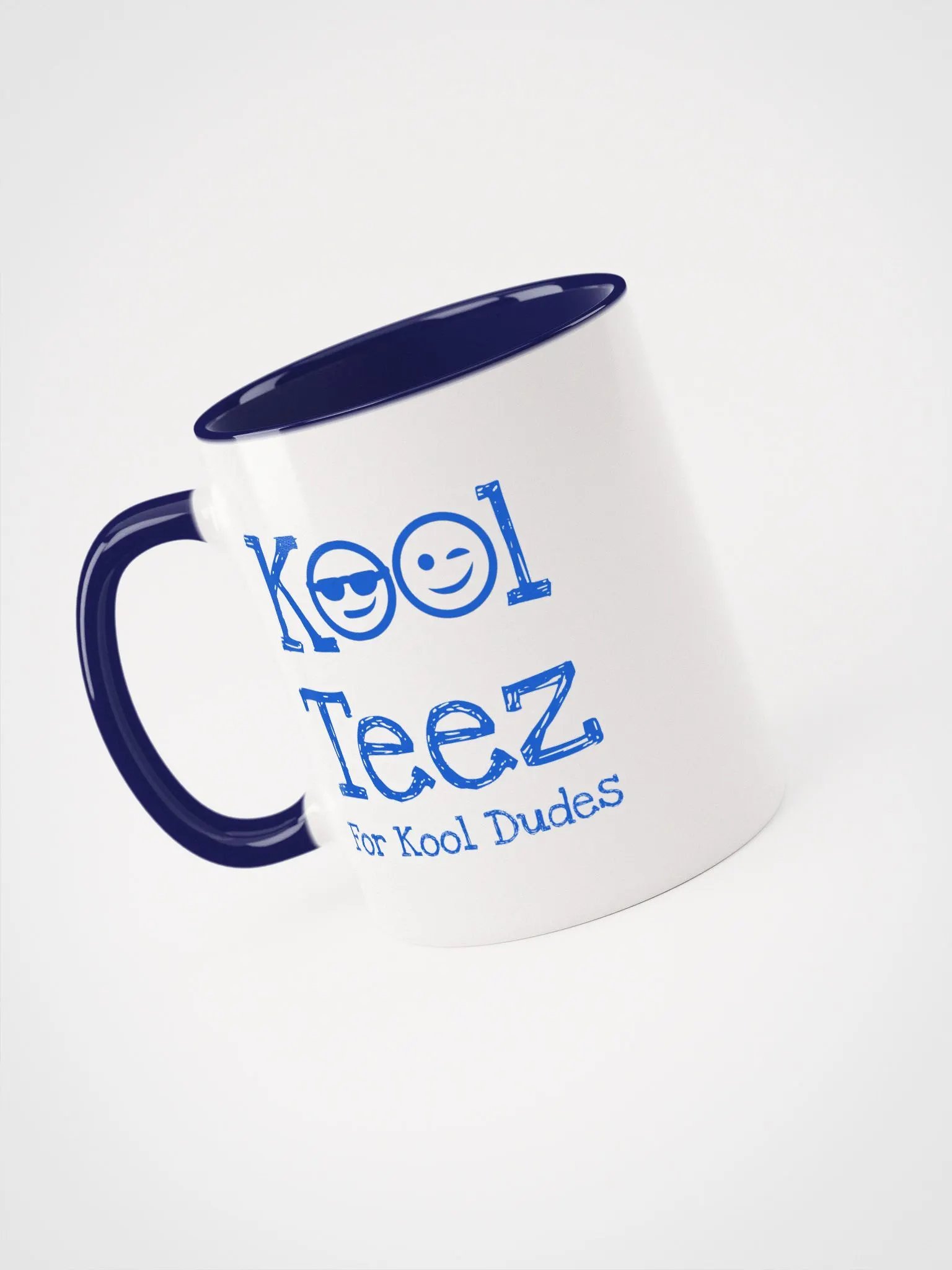 Blue White Ceramic Mug For Kool Dudes product image (2)