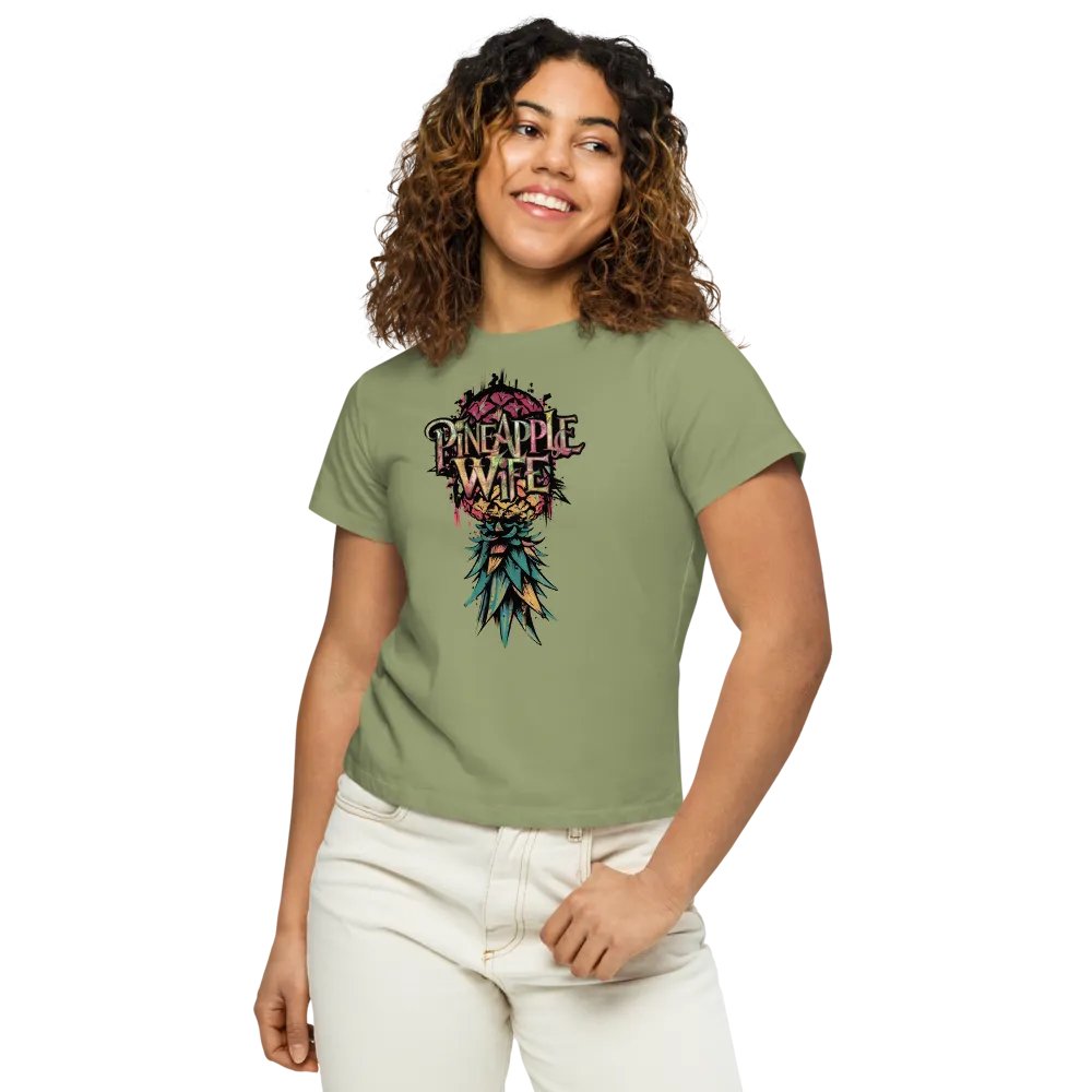 Pineapple Wife Urban Pineapple High Waisted Tee product image (50)