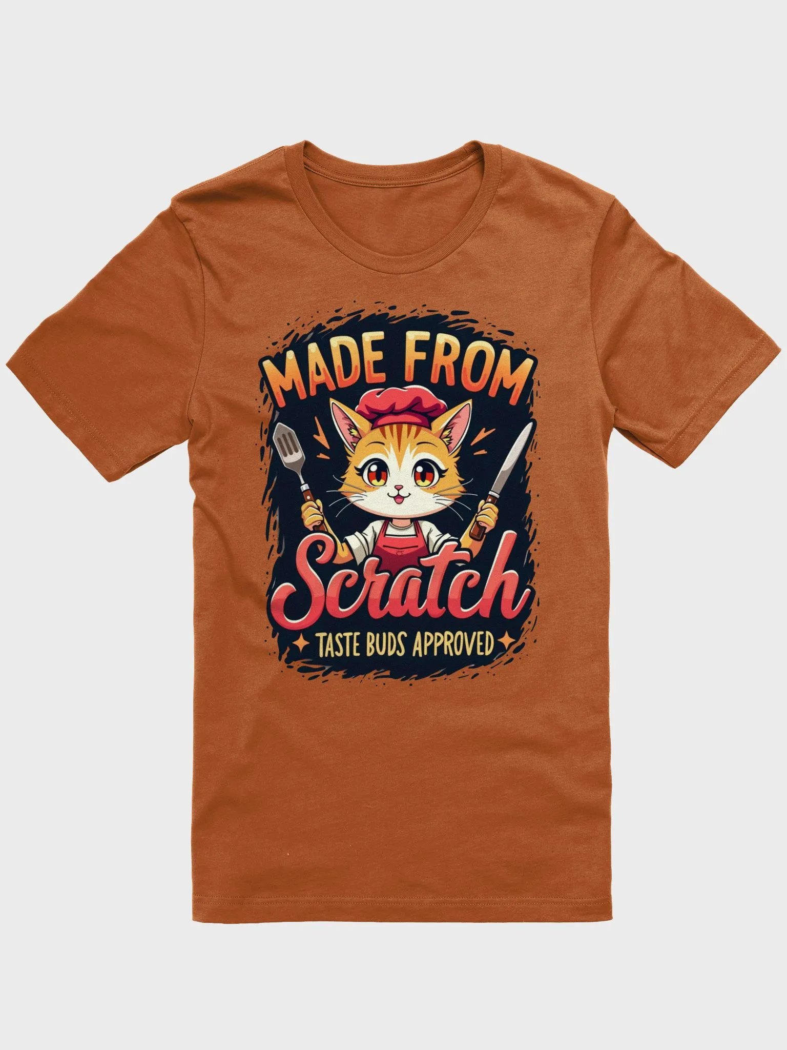 Made from Scratch Chef Cat T-Shirt product image (9)