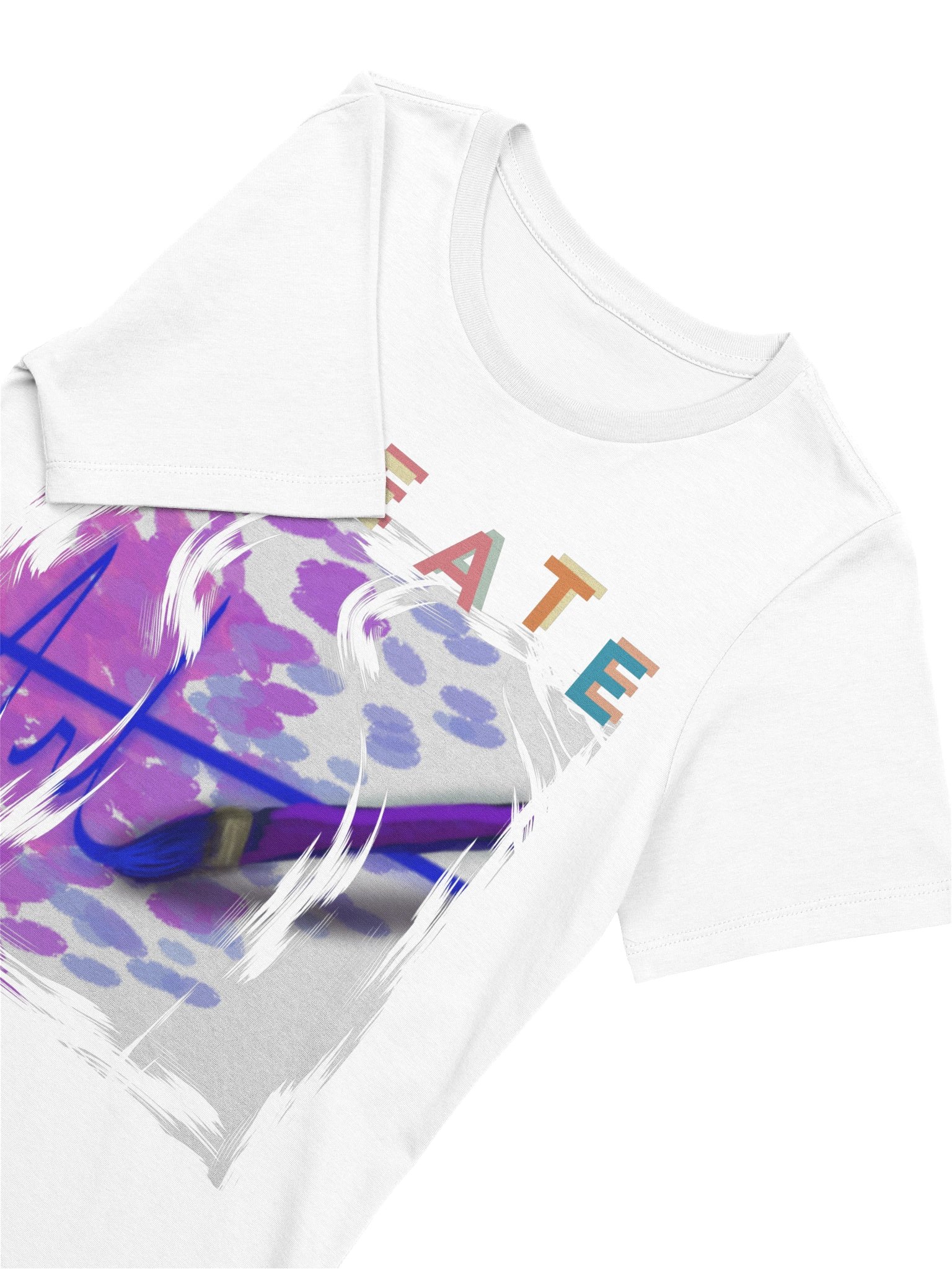"Create Art" T-Shirt. Women's Bella+Canvas Supersoft Relaxed-fit T-Shirt product image (3)