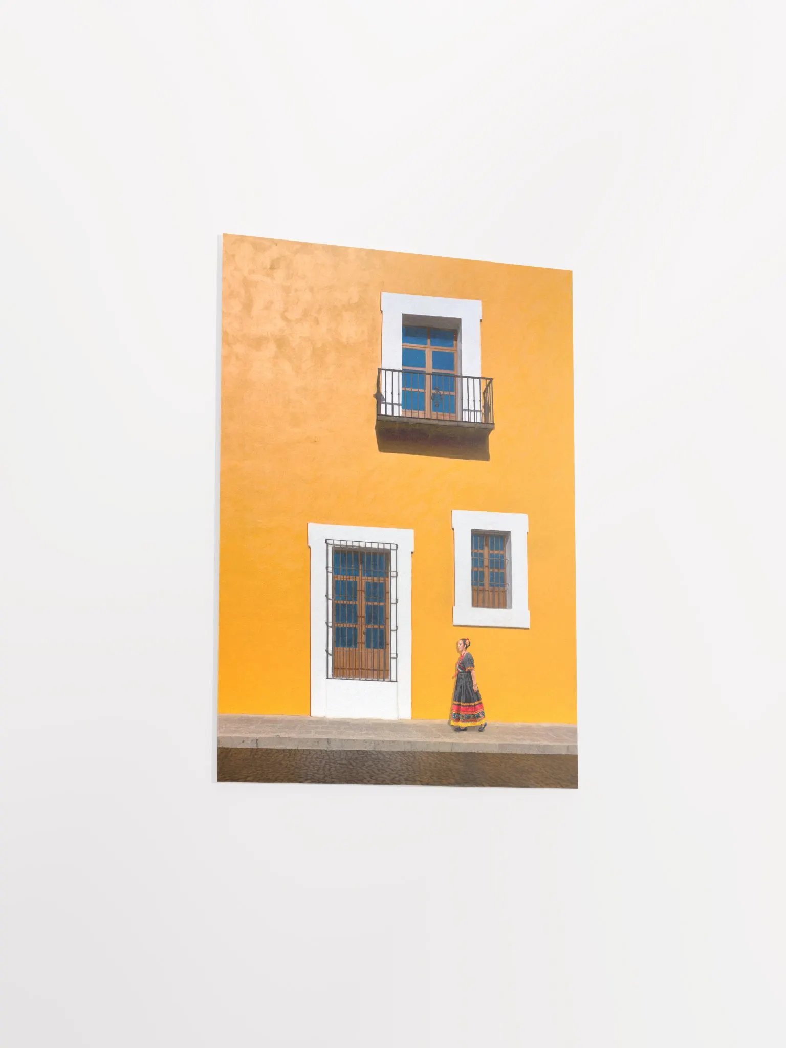 Puebla Mexico Golden Yellow Historic Architecture Studio Art Print product image (3)