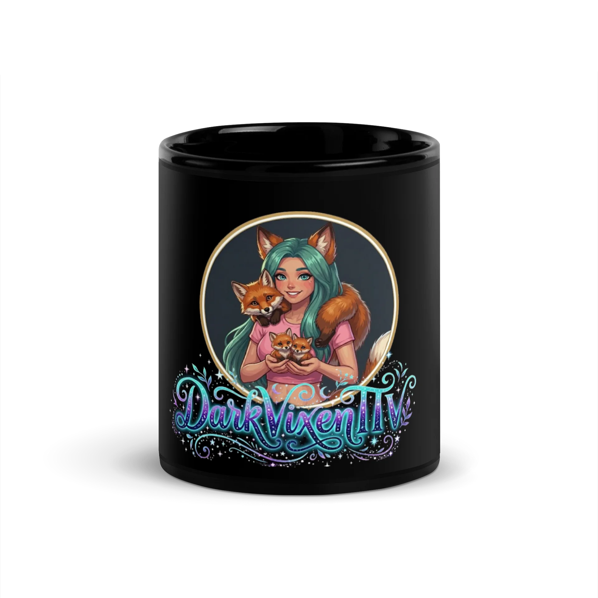 Vixies Embrace Black Mug product image (1)