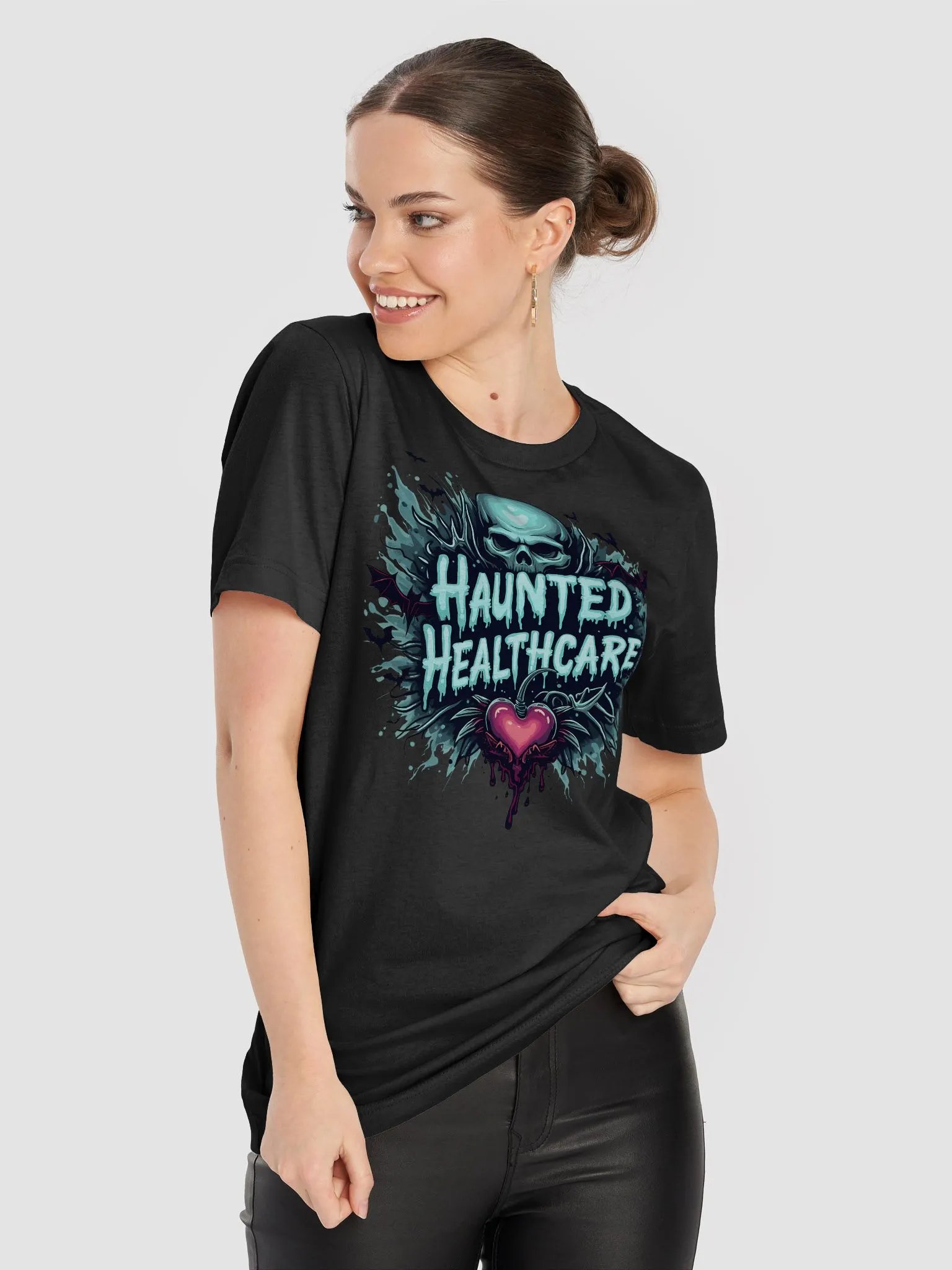 Ghostly Haunted Healthcare Tee product image (22)