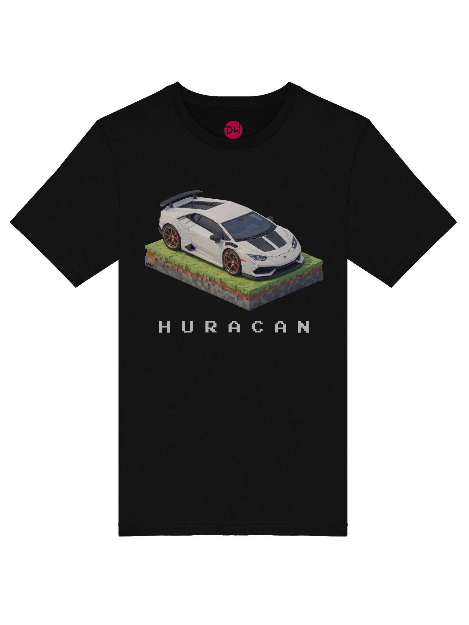 White Lamborghini Huracan Shirt (Pixel, Retro, Minecraft) product image (45)