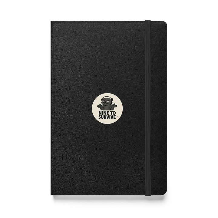 Nine to Survive Notebook: Black Hardcover Journal with NTS Badge product image (1)