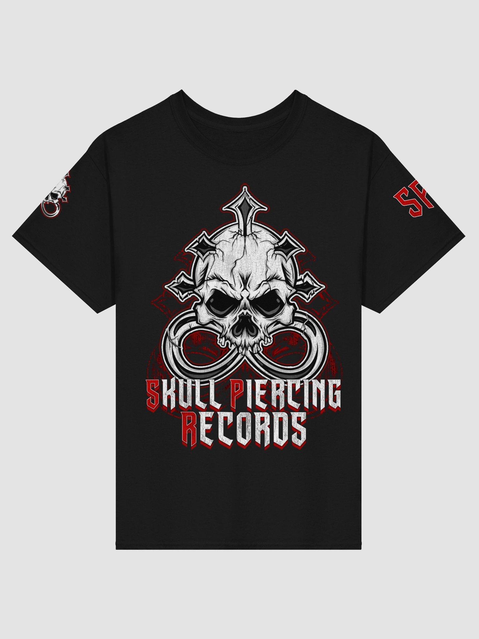Skull Piercing Records Logo T-Shirt product image (1)