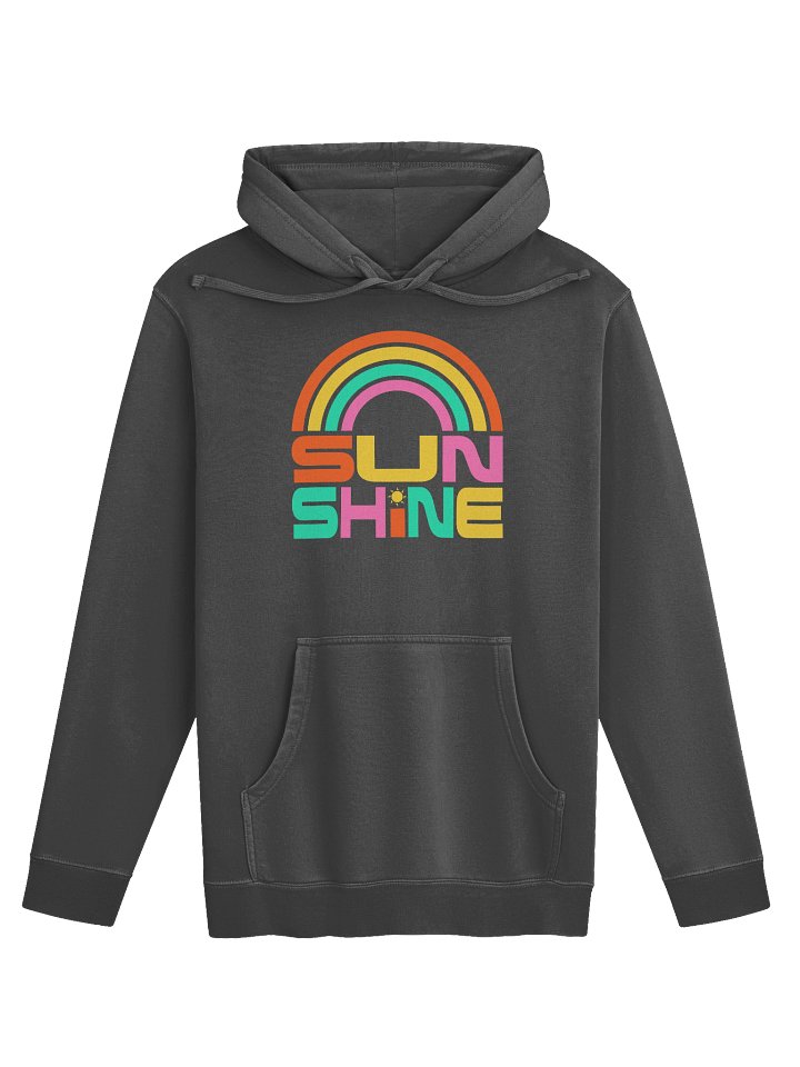 Cheerful Sunshine Hoodie with a Colorful Rainbow Design product image (1)