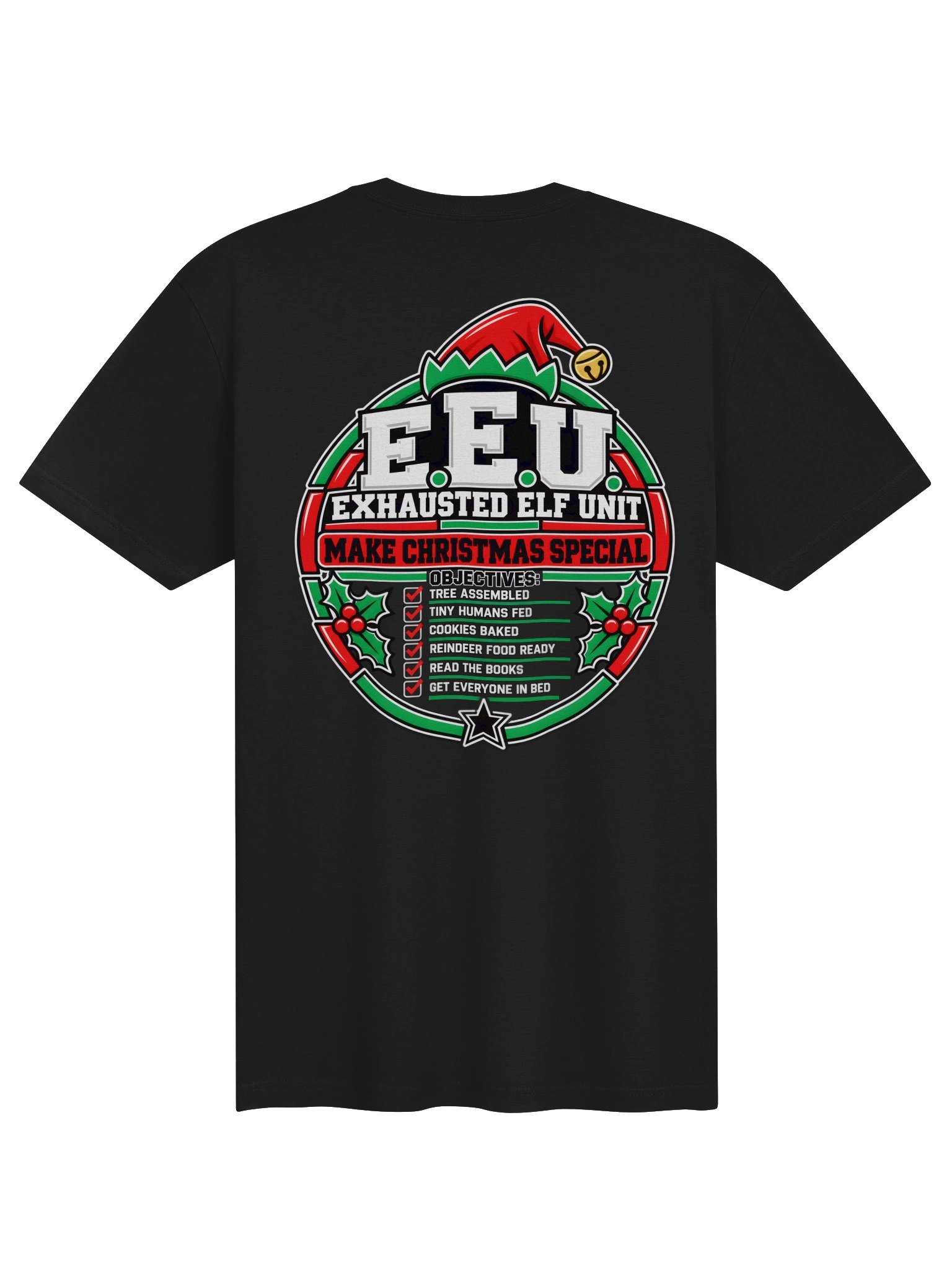 Exhausted Elf Unit Men's Tee | Black product image (2)