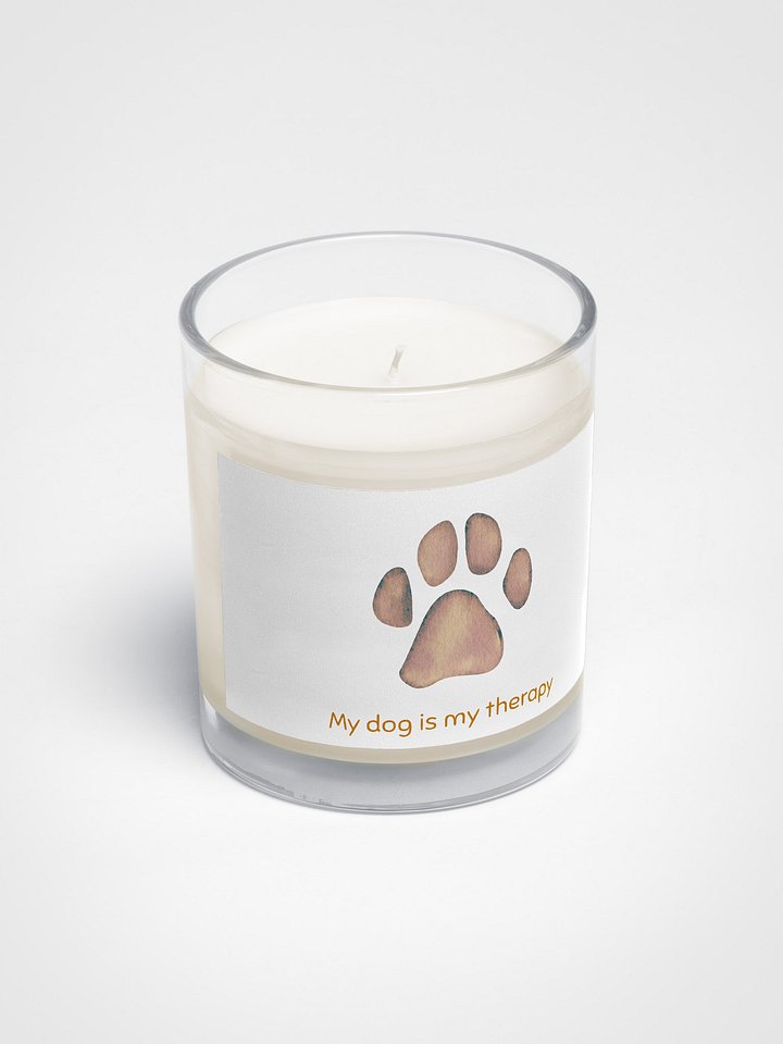 "My dog is my therapy" candle product image (2)