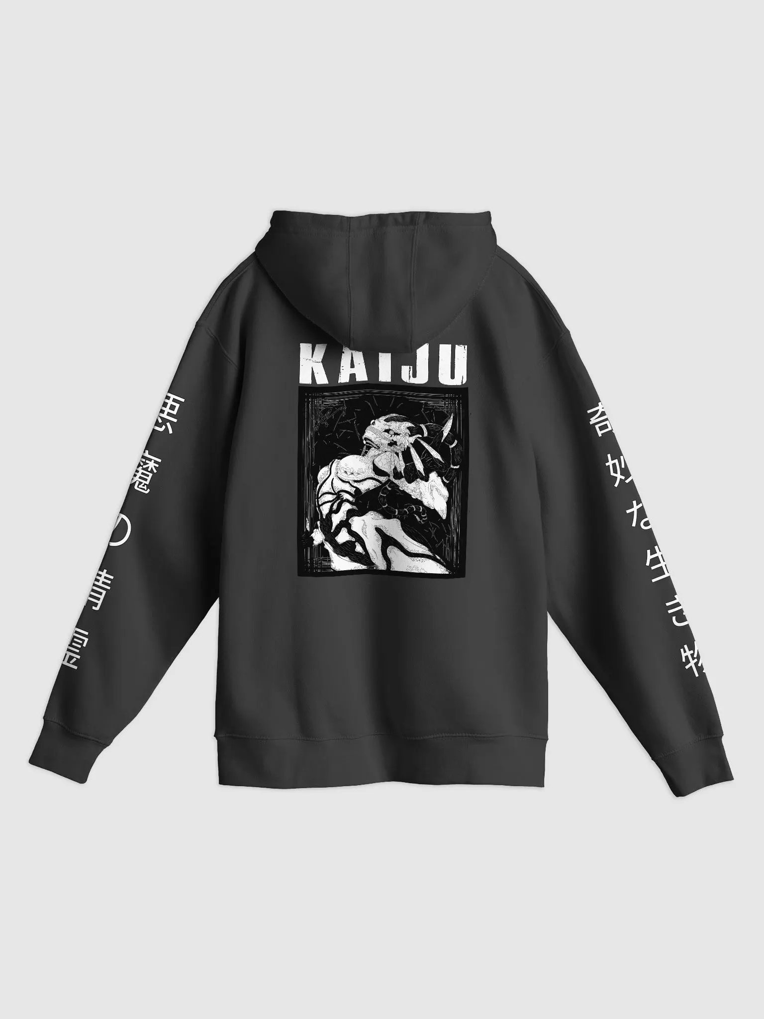 - [BACK PRINT] -KAJU Blackout Light Pullover Hoodie product image (2)