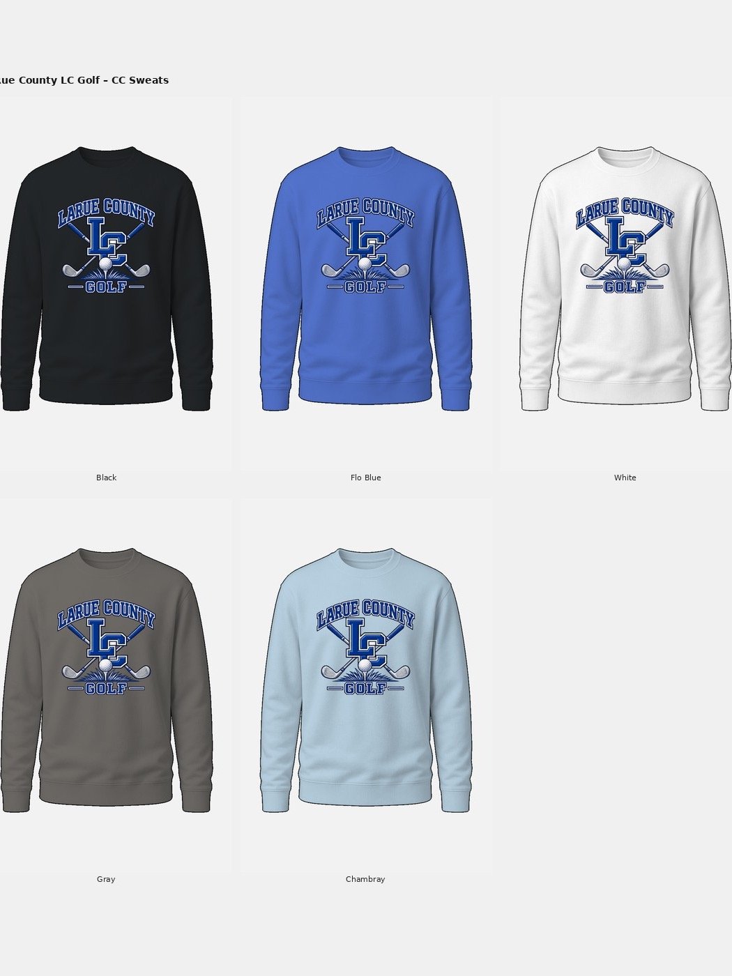 Crossed clubs Comfort Colors Sweatshirt product image (5)
