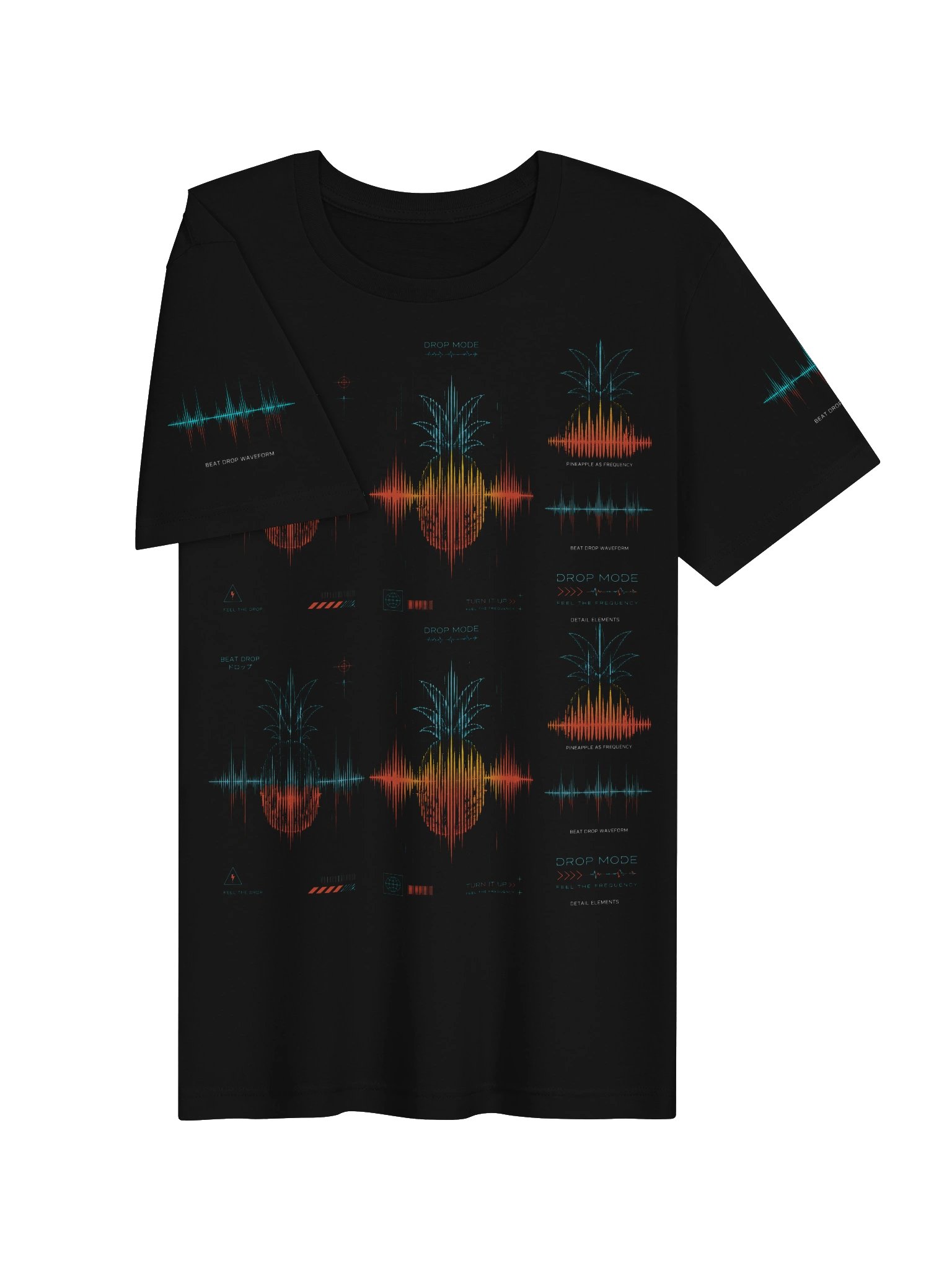 Pineapple Wave Tee — Drop Motif Tee by ValerieSkyler product image (3)