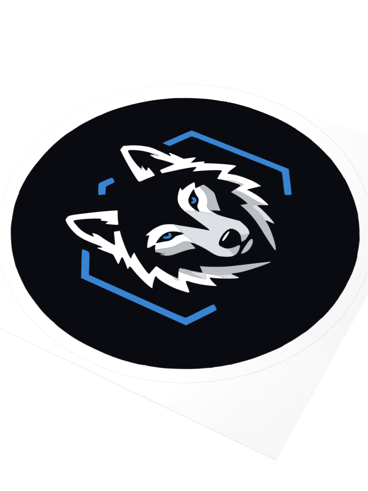 Geometric Wolf Kiss Cut Sticker product image (3)