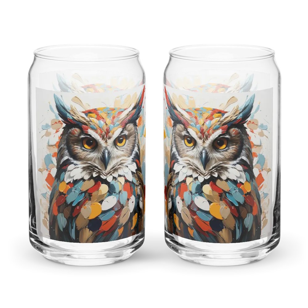 Twilight Guardian Owl Glass Can Sipper product image (1)