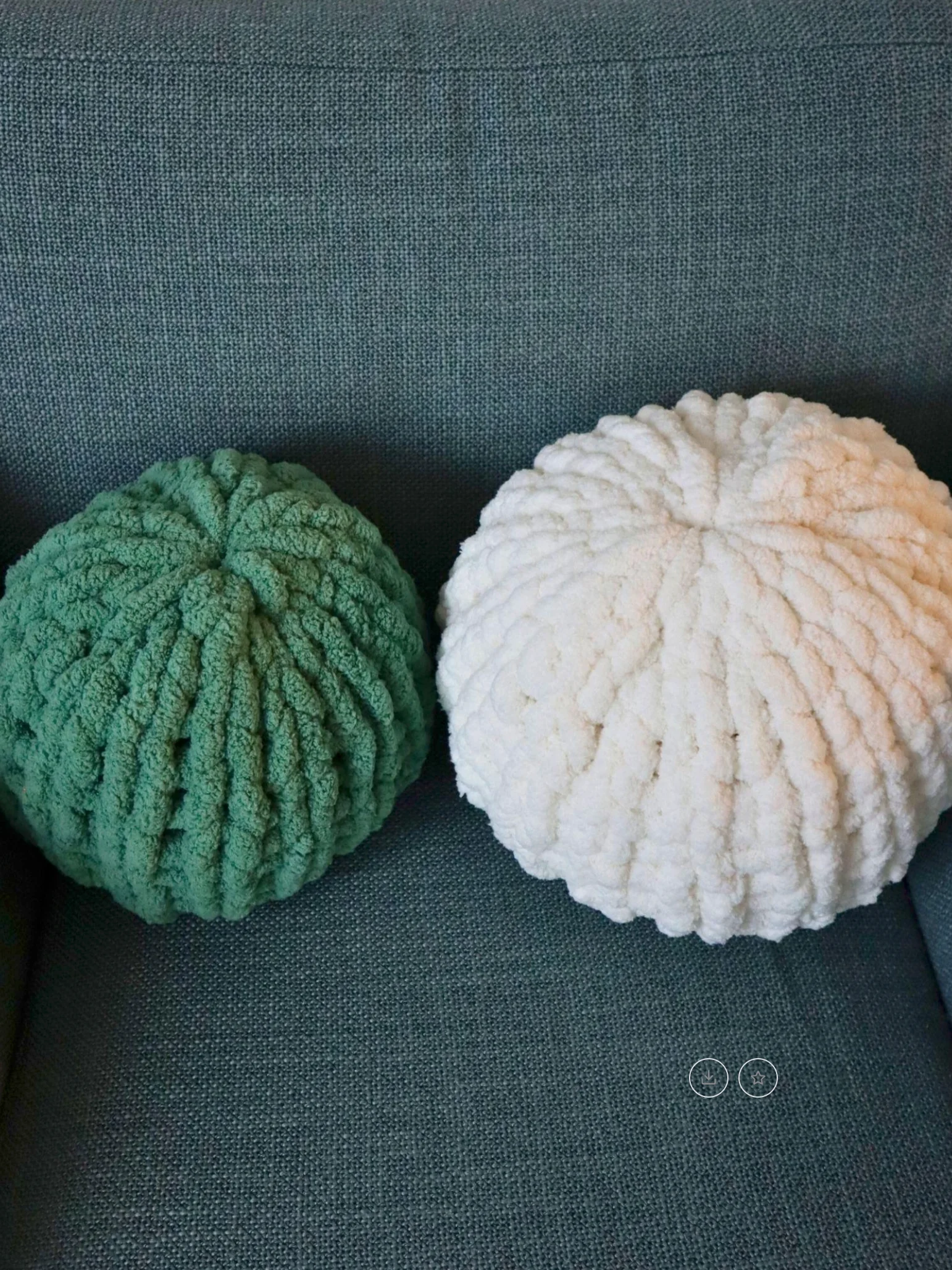 Finger Knit Round Pillow Pattern (Digital PDF Pattern) product image (7)
