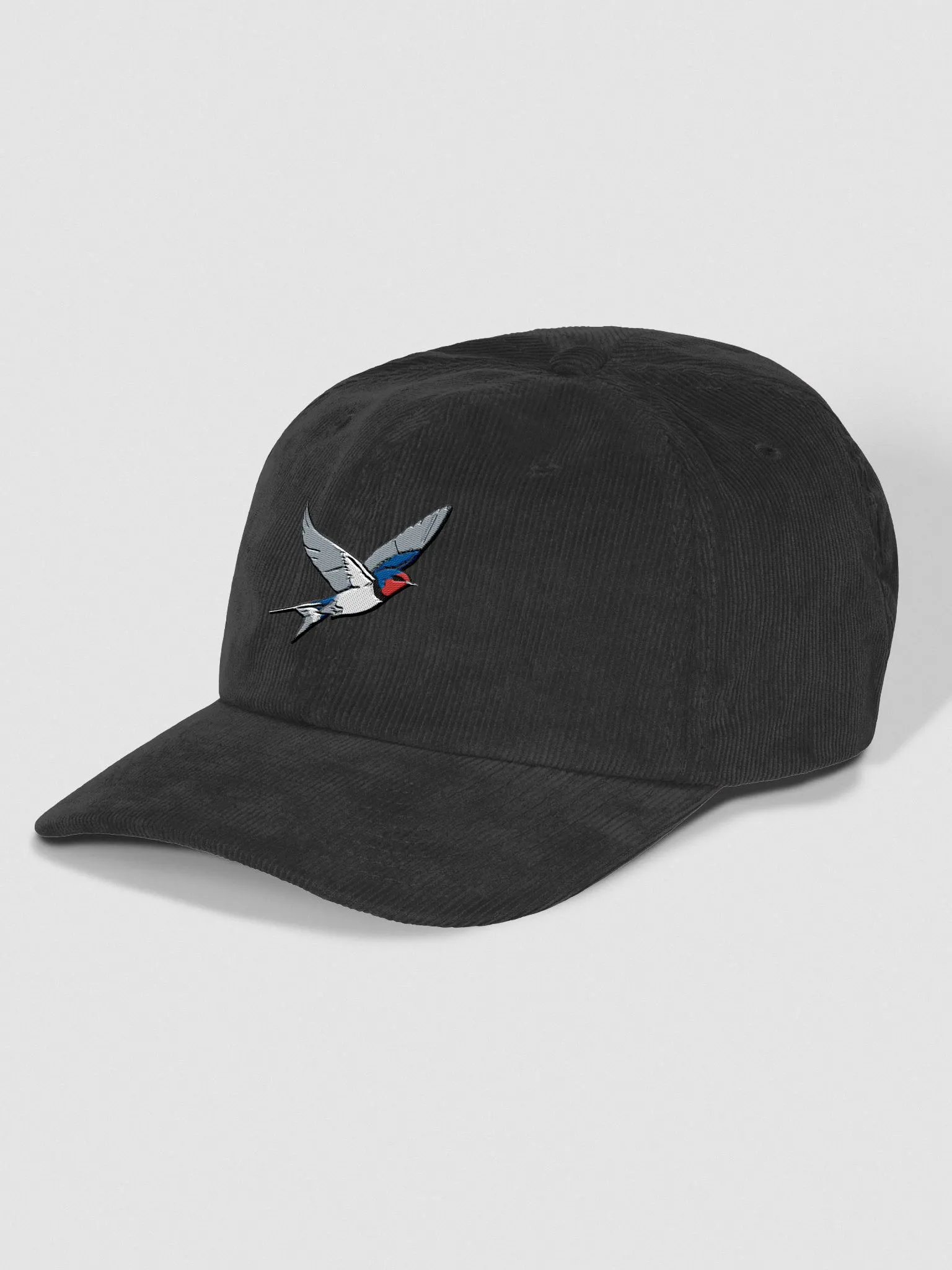 Flying Swallow Embroidered Corduroy Dad Hat product image (9)