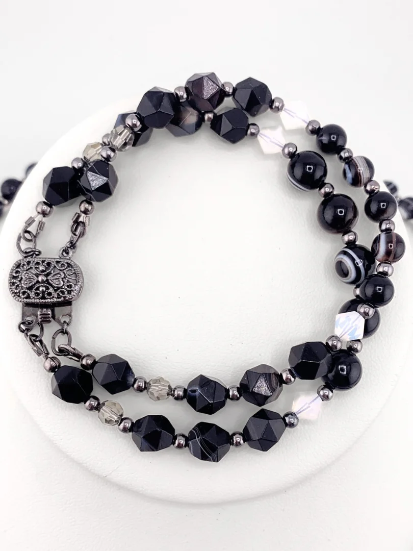 Sardonyx Two-Strand Pendant Necklace, Bracelet, and Earrings Set product image (3)