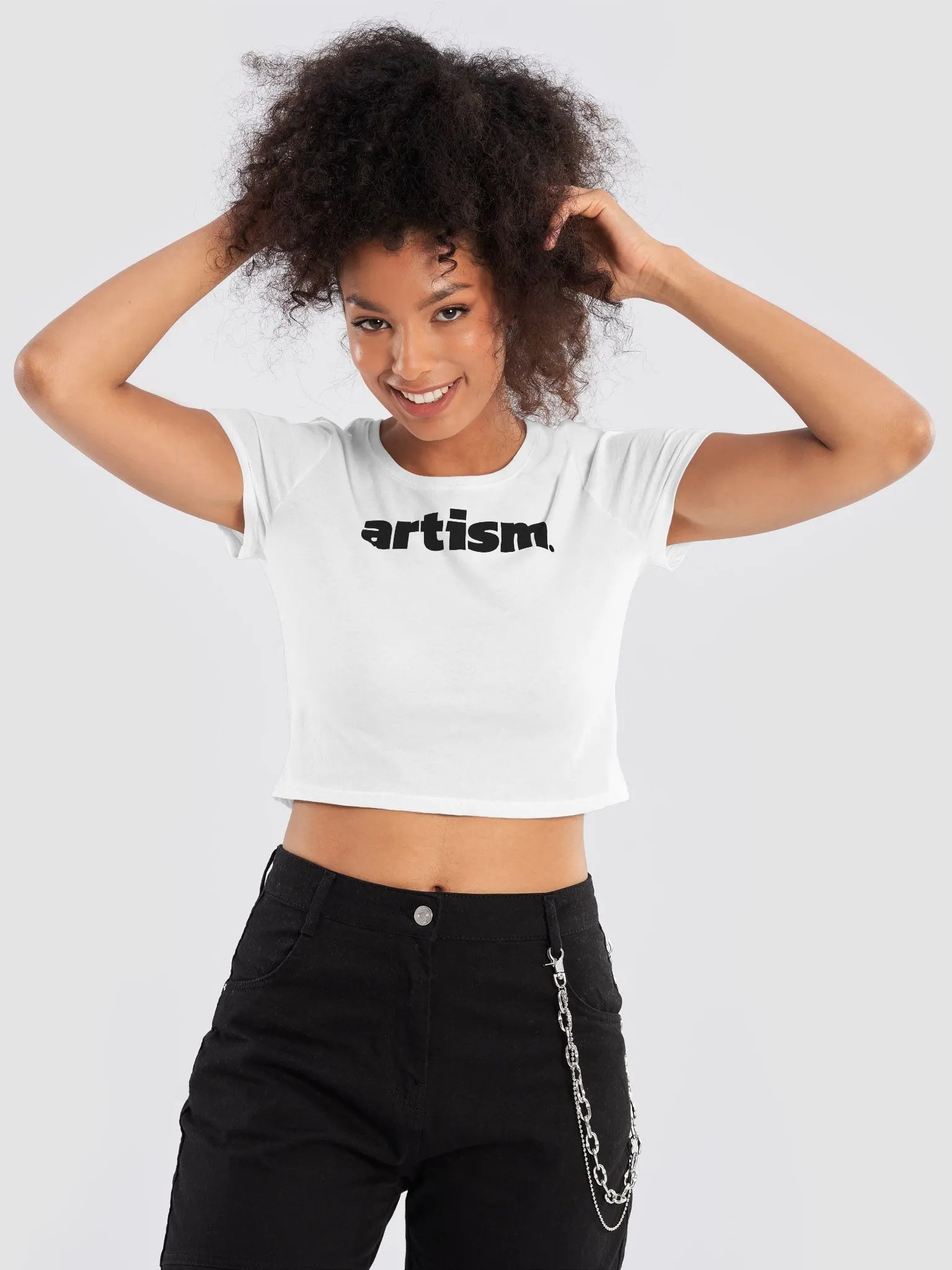 no diddy party. show your belly. artism. crop. shirt. product image (9)