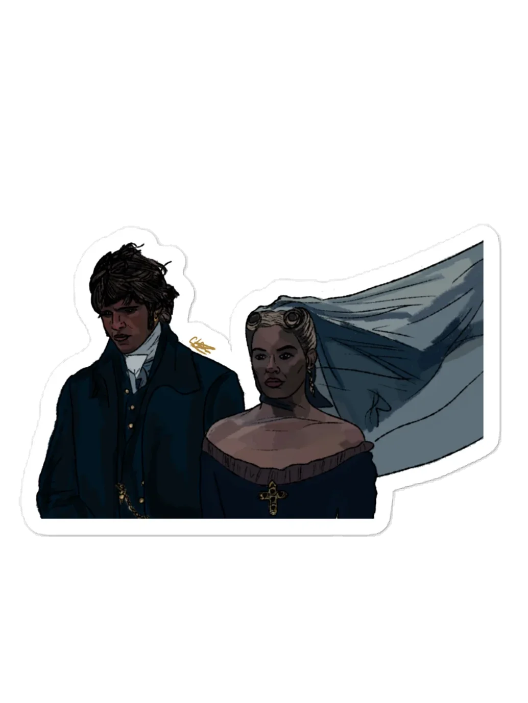 Forbidden Hearts Sticker product image (3)