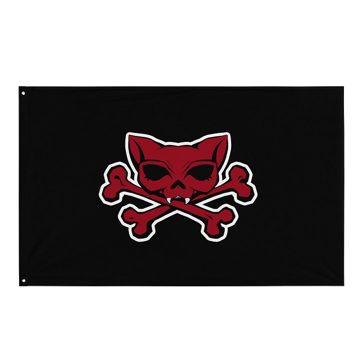 Red Kat Skull Flag product image (1)