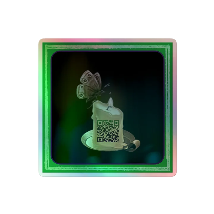 Your Moth, My Flame Embedded Music Style Holographic Sticker product image (2)