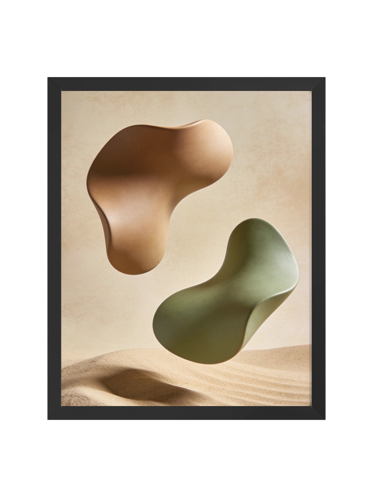 Desert Harmony: Abstract Earth Tones Wall Art- 41×51 cm product image (2)