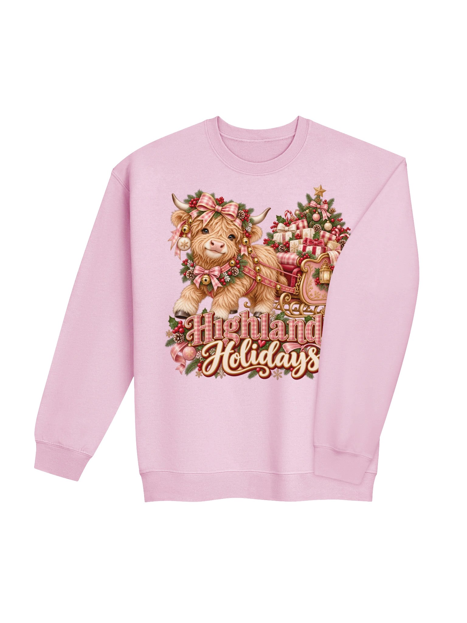 Highland Holidays Christmas Highland Cow Sleigh product image (29)