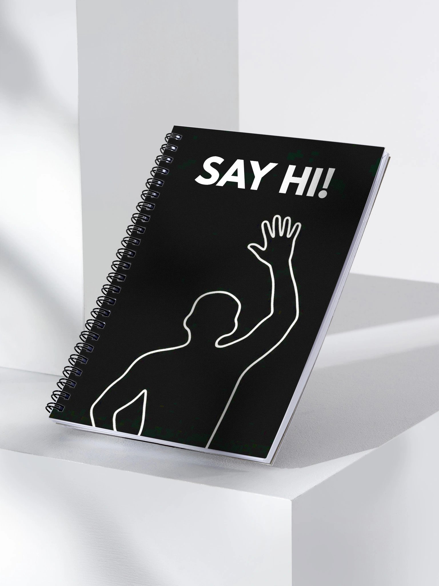VIRAL Silhouette "Say Hi!" Notebook | Iconic Immersive Dance Workout Spiral Journal & Doodle Pad product image (3)