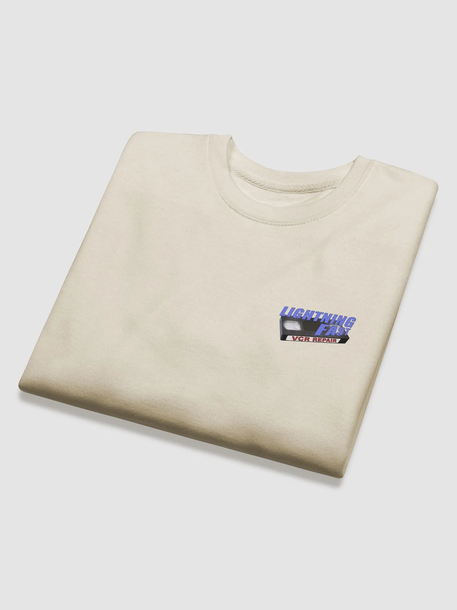 Lightning Fast VCR Repair small logo sweat shirt product image (2)