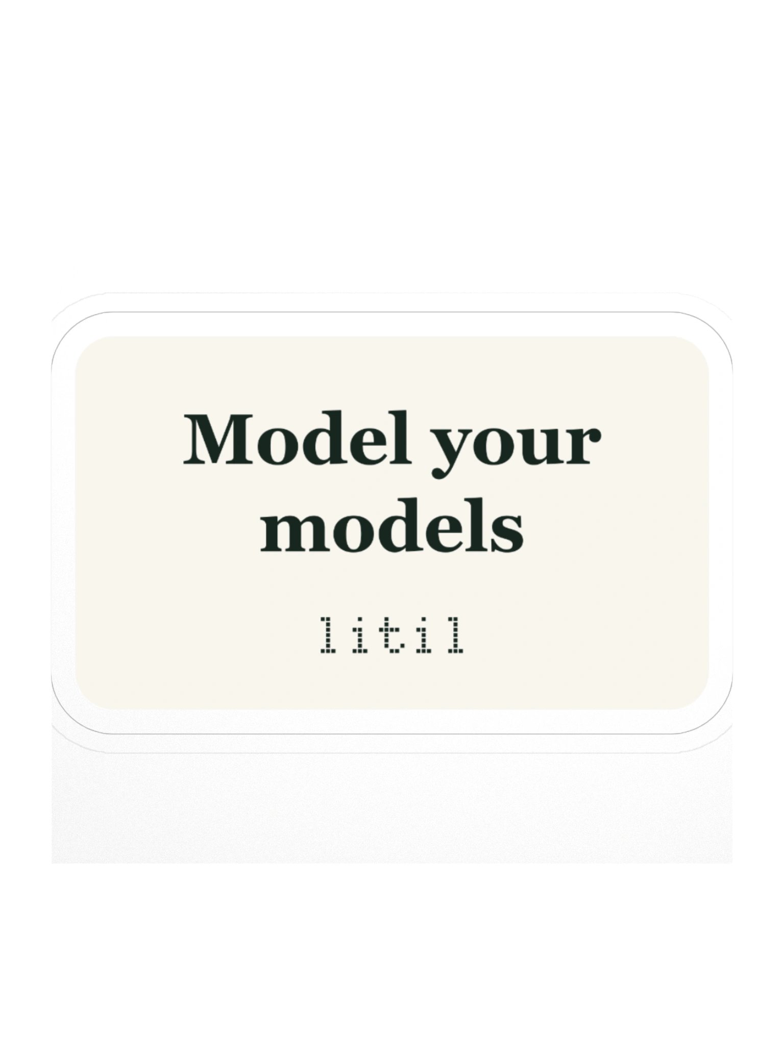 Model Your Models sticker product image (1)