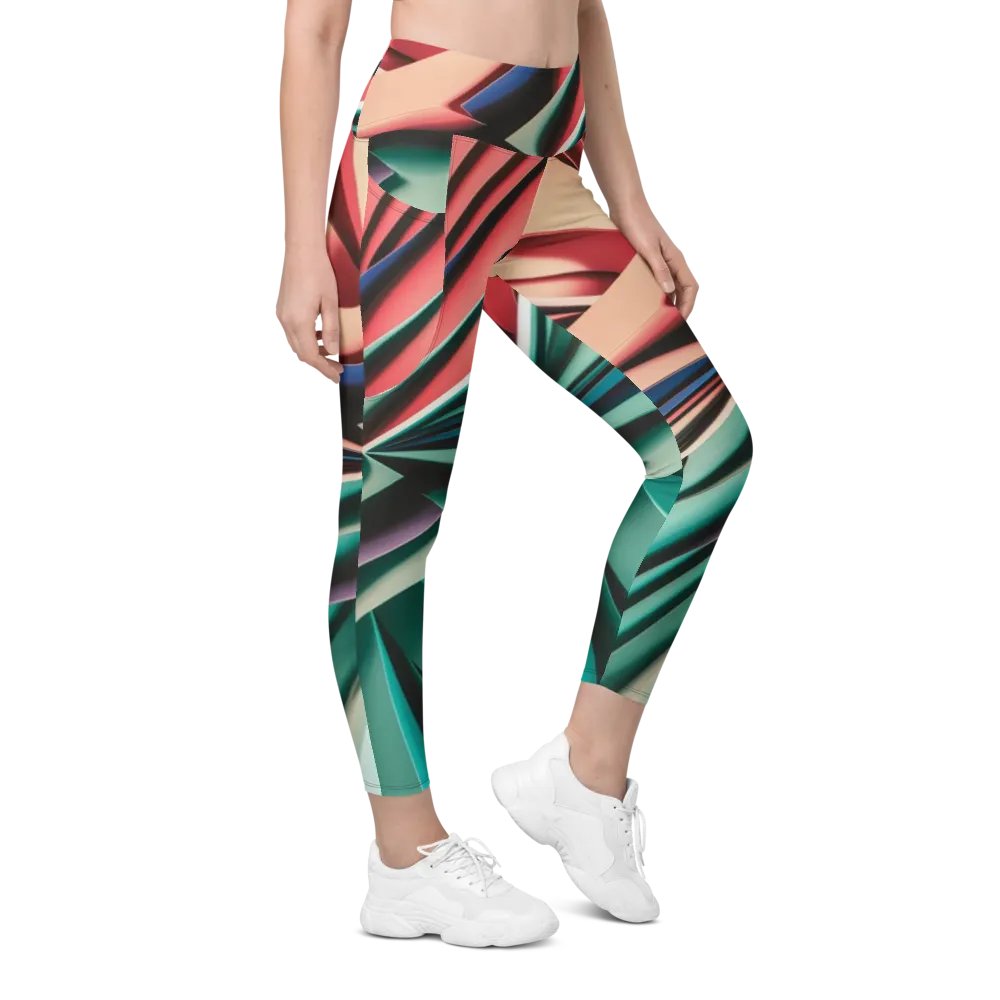 TDS Music Leggings with Pockets in Abstract Geometric Print (2XS-6XL) product image (9)