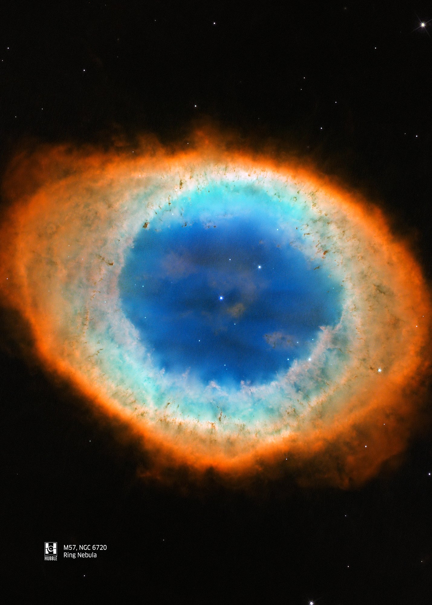 Ring Nebula. M57, NGC 6720, NASA Hubble Space Telescope — Hi-Res Space poster, science poster, space photo product image (4)