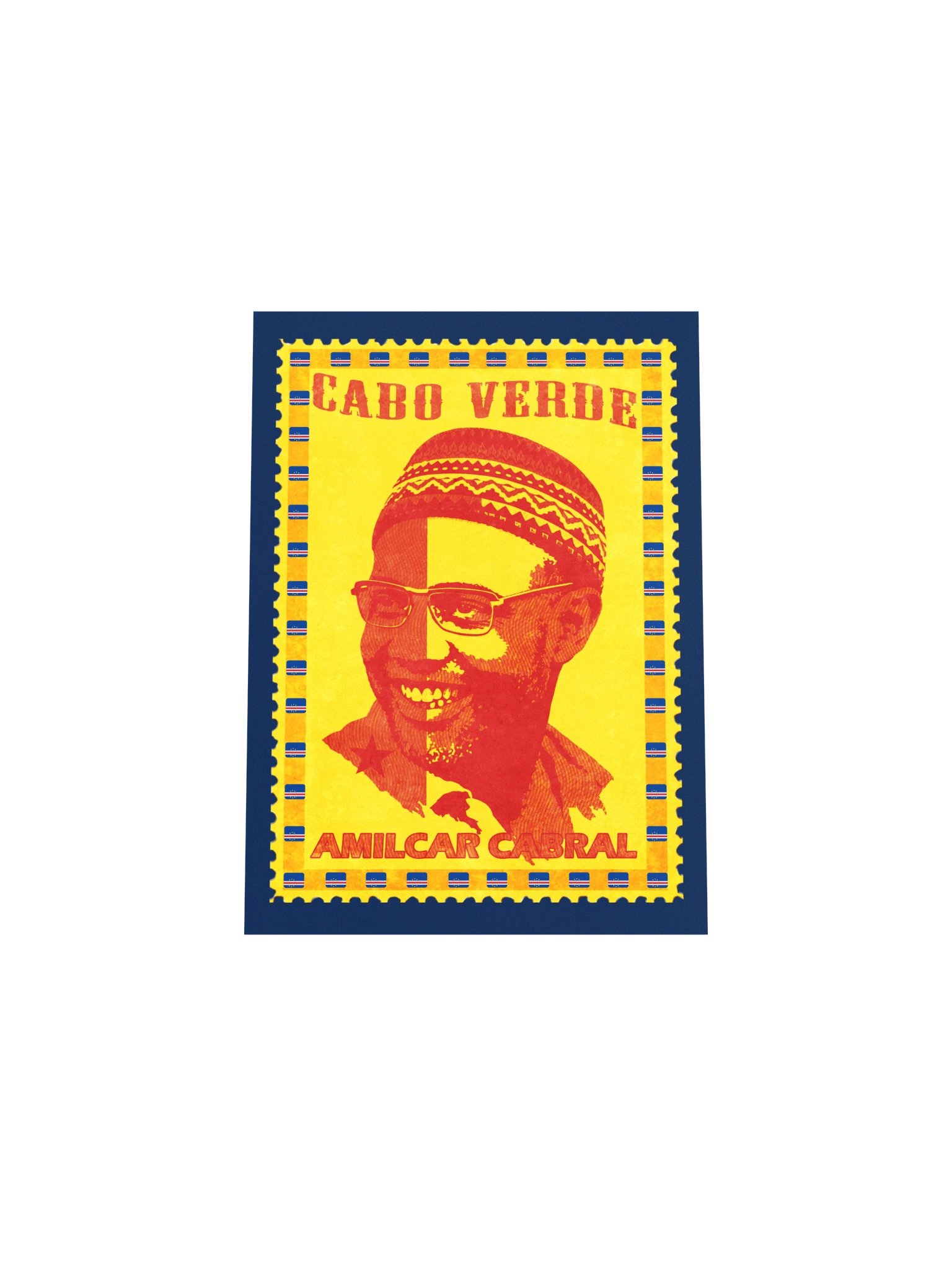 Amílcar Cabral Vintage Postage Stamp Poster | Cabo Verde Pan-African Wall Art product image (6)