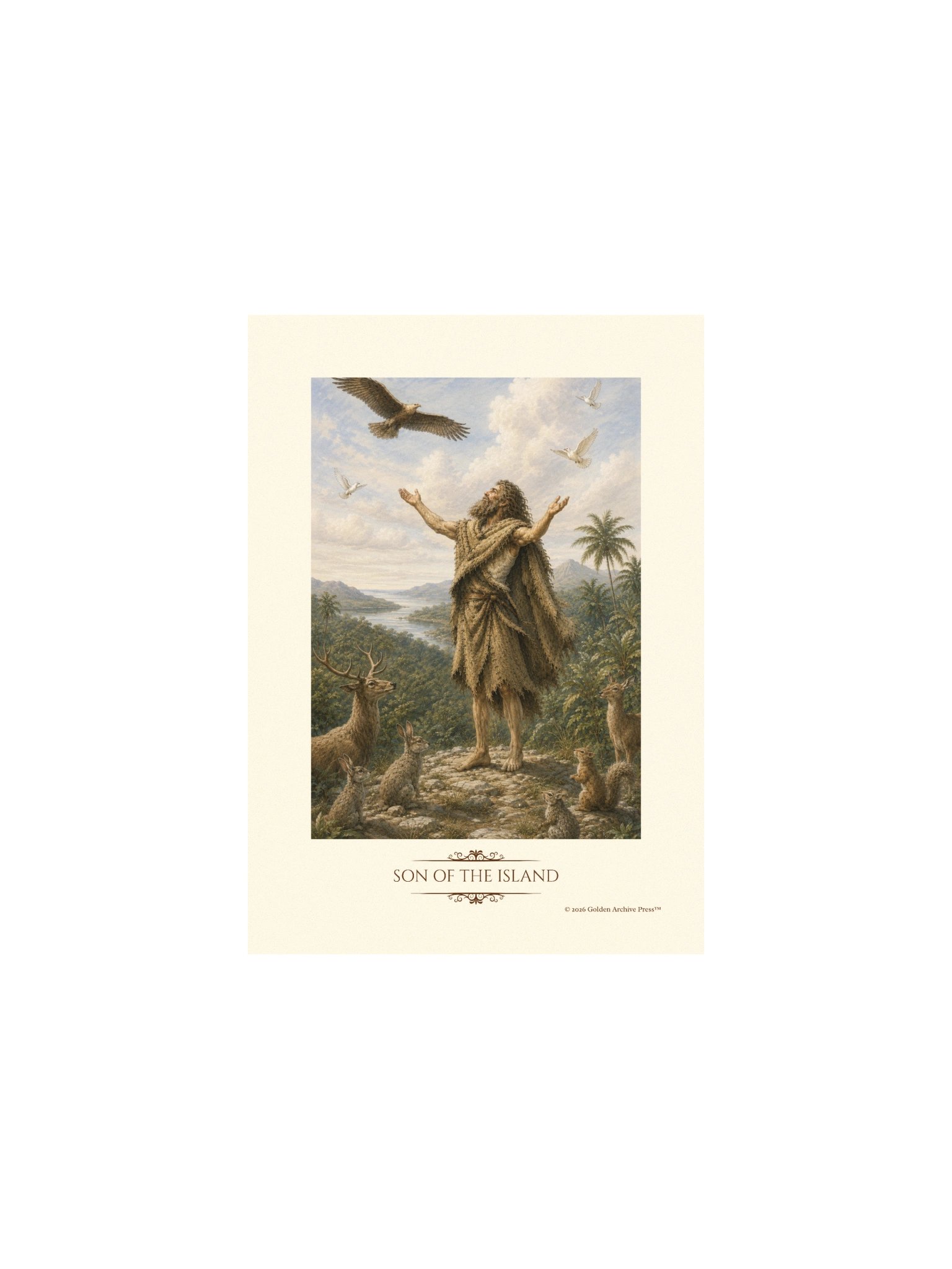Son of the Island — Naturalist Art Print (Man and Nature) product image (1)