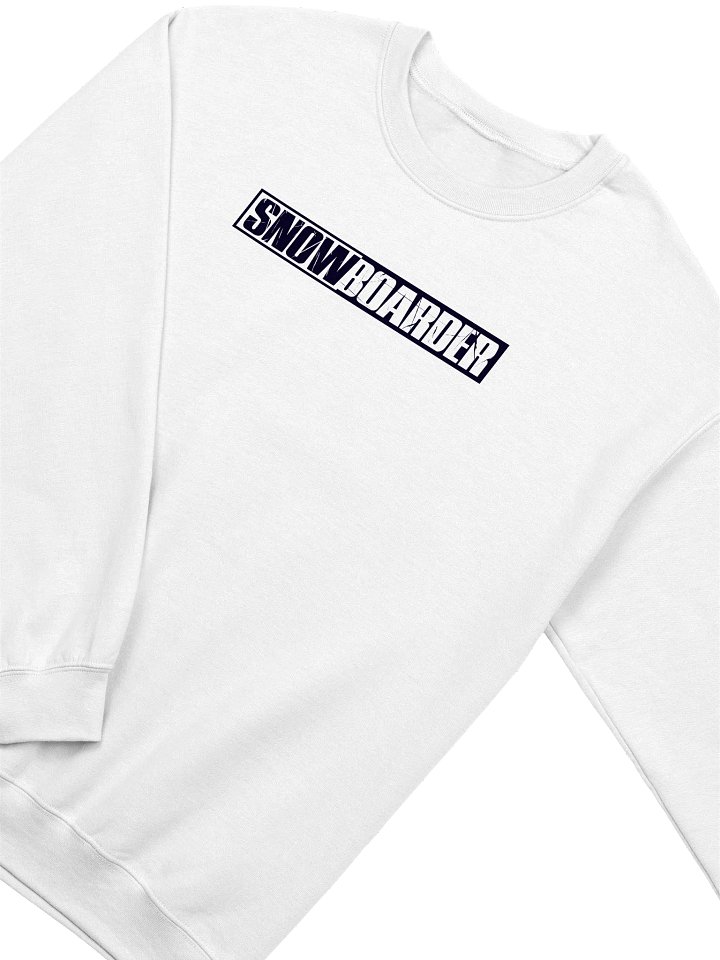Snowboarder Lockup Logo | Crewneck Sweatshirt (Light) product image (6)