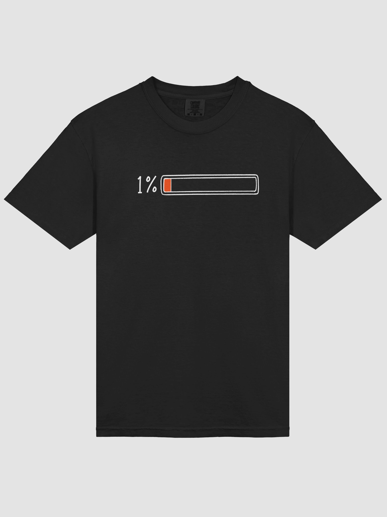 Low Battery 1% life Charging Energy Battery low tshirt battery gameover product image (9)