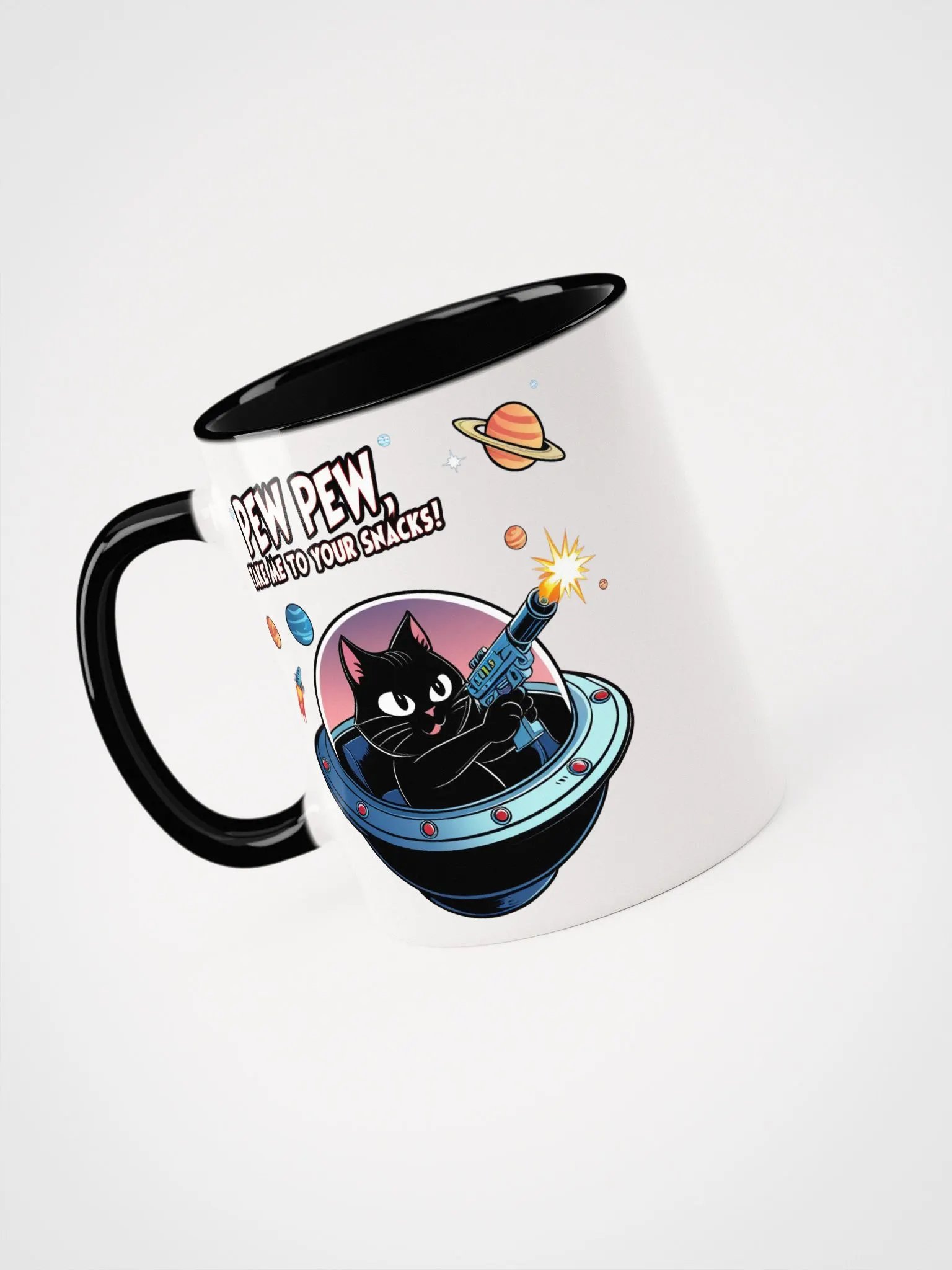 Pew Pew Cat Snack Attack Mug product image (26)