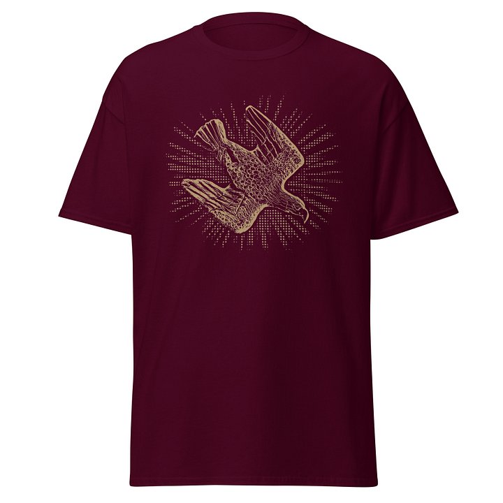 Ancient Greek Archaic Eagle Coin Art 5th Century BC T-Shirt – Kroton Silver Nomos Design | Incuse Eagle of Magna Graecia product image (4)