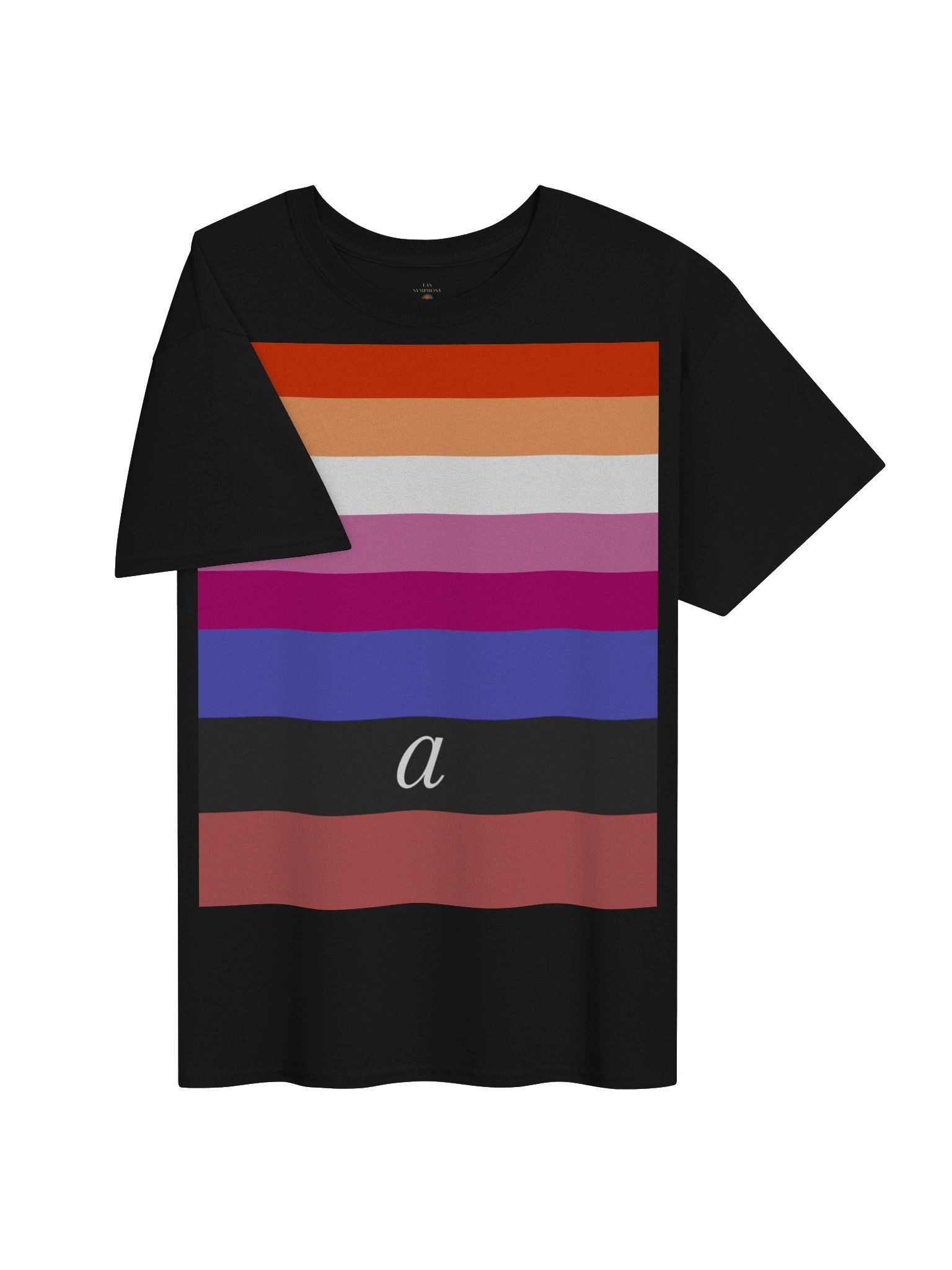 Lesbian Ambiamorous Flag Graphic Tee product image (3)